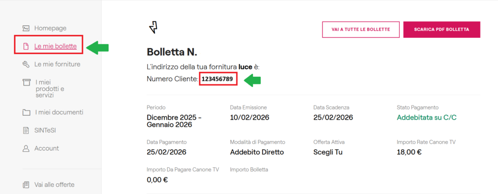 - Enel & Home Assistant Numero Cliente