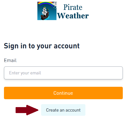 - Pirate Weather Create Account